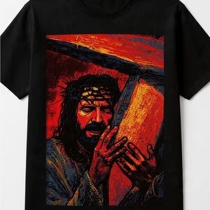 Jesus Christ Crucifix Graphic T-Shirt